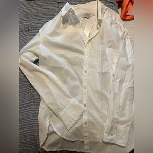 NWT White Button Down Loft